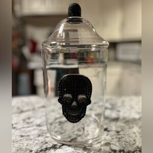 Glass Skull Jar